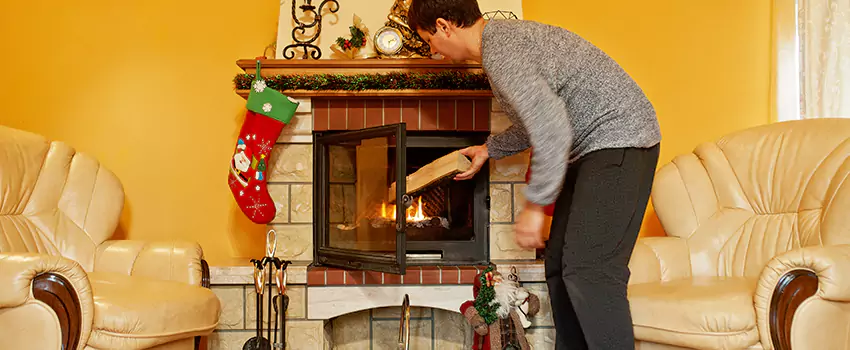 Rusted Metal Fireplace Restoration in Southbridge, Massachusetts